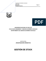 Gestión de Stock Investigación Operativa