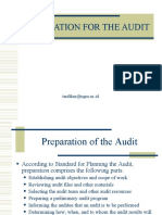 Preparing Audit Work