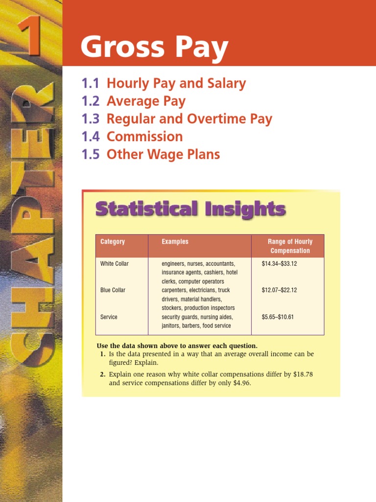 Busmath CH 01 | PDF | Overtime | Salary