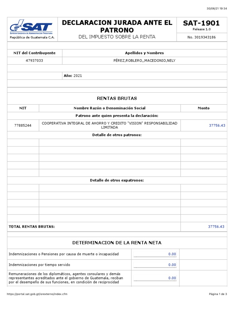 Cálculo ISR Asalariados - Portal SAT | PDF | Impuesto sobre la renta ...