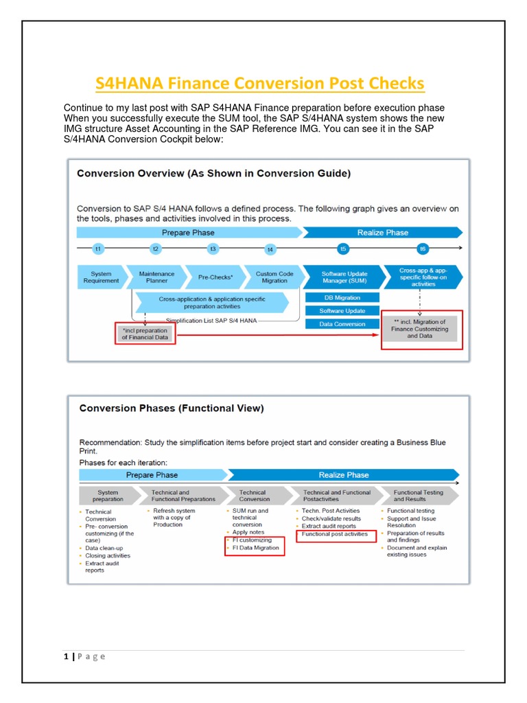 SAP S/4HANA Conversion projects – Tips on Asset Accounting