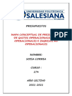 Presupuestos operacionales y no operacionales