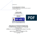 Project - Report - Format IV B.Tech II Sem