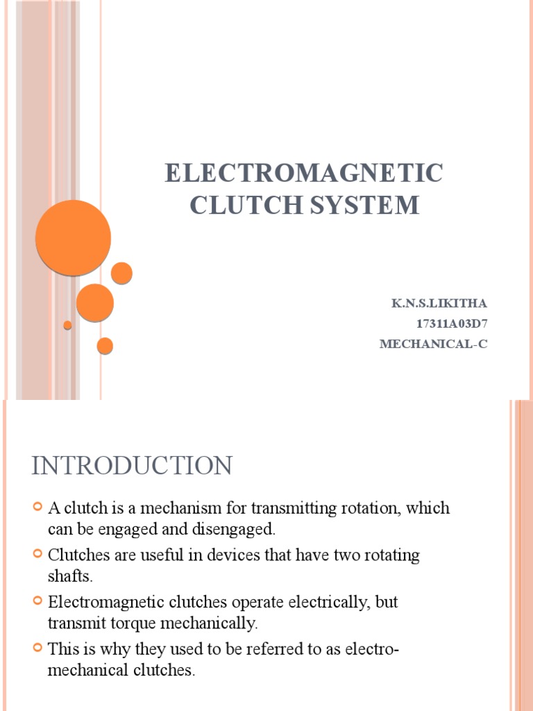 Clutch System PDF Clutch Electrical Equipment