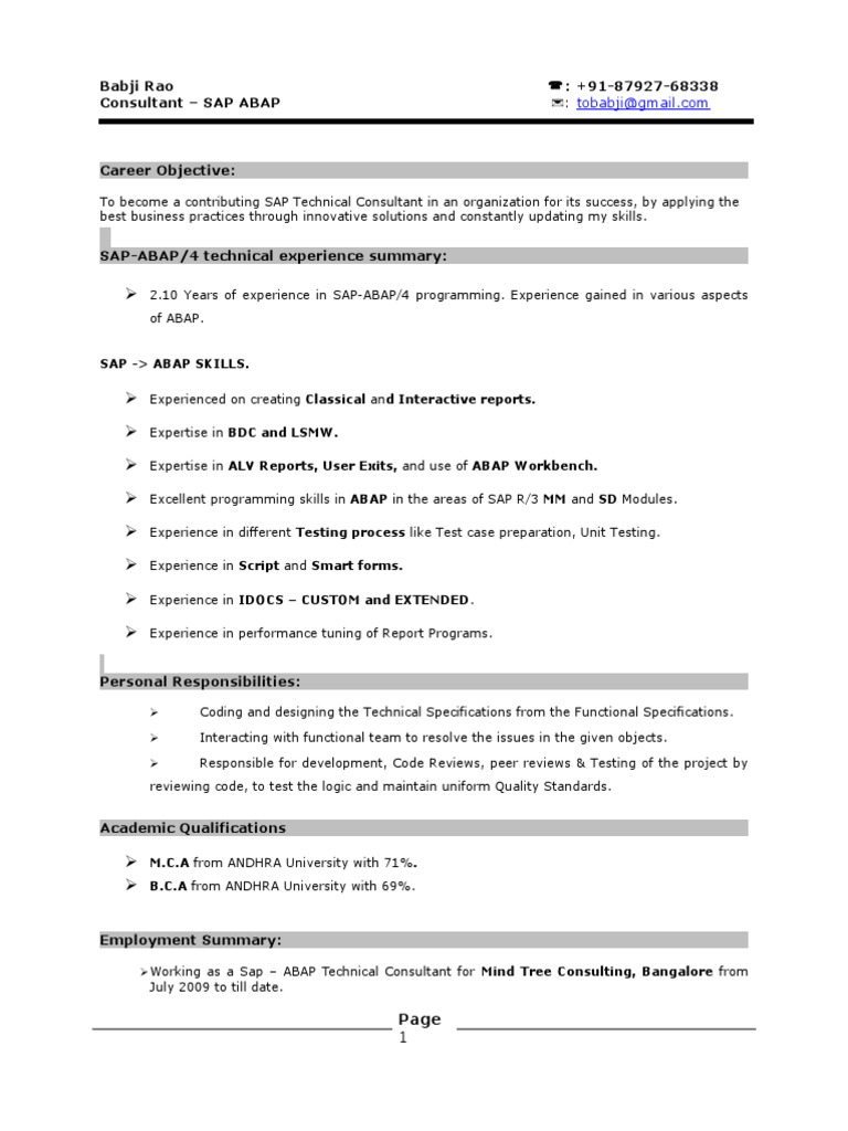 Sap - Abap Skills | PDF | Specification (Technical Standard) | Sap Se