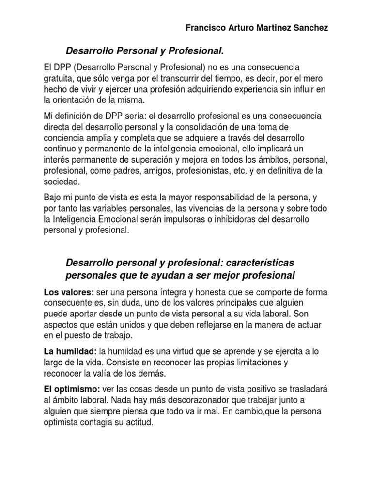 Desarrollo Personal y Profesional 2025 | PDF | Desarrollo personal ...