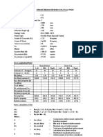 Grade Beam Design Calculation