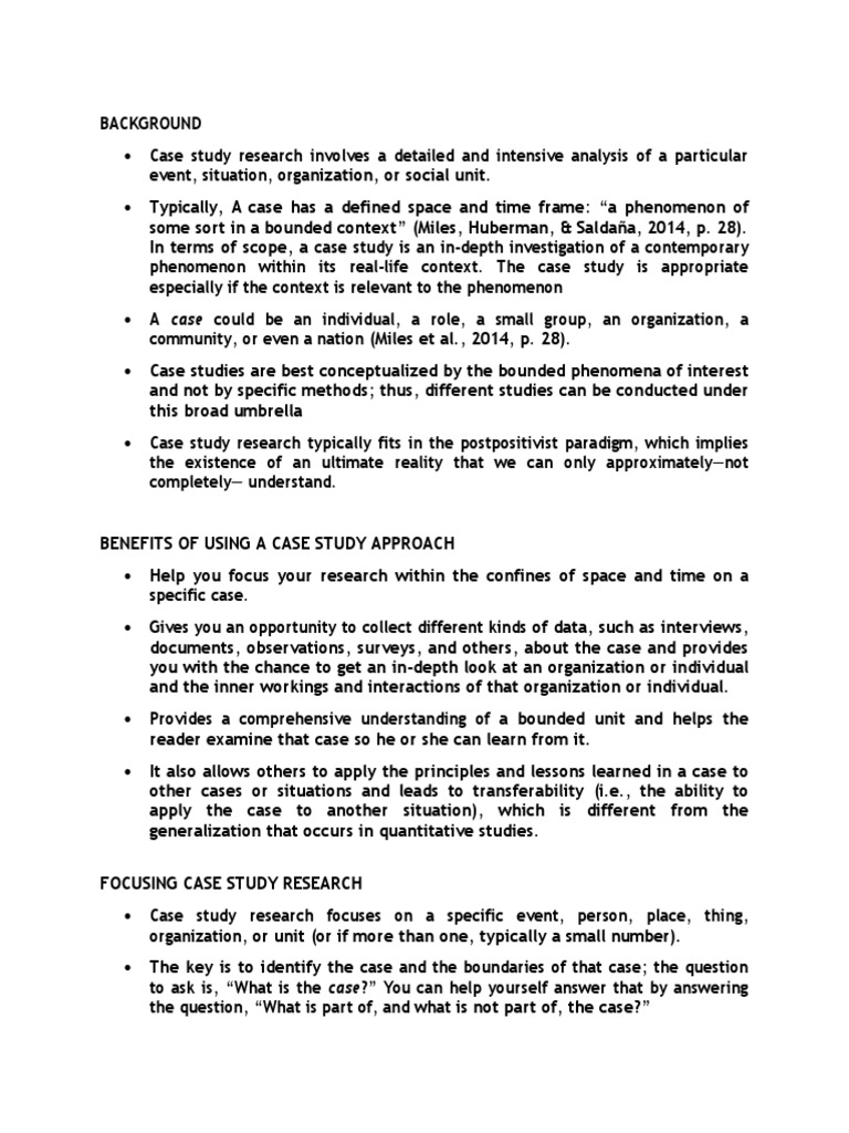 Case Study Slide Notes | PDF | Case Study | Question