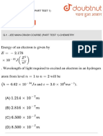 Solution of Mock Test Jee Main Crash Course Part Test 1