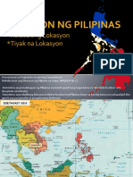 Lokasyon NG Pilipinas - Week 1