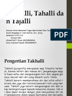 Ilmu Tasawuf (Takhalli, Tahalli, Tajalli) Klmok 3