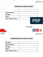 Temperature Check Sheet SPBU