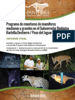 Panthera Actividad 1 ProgramaMonitoreo Informe 4FINALv1 CR-T1086Y
