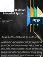 Dhowabit (Batasan) Maqashid Syariah