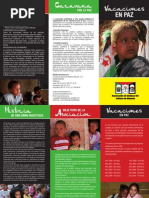 Triptico Asociacion Amigos Del Sahara de Almeria