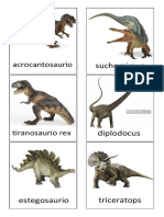 01 - Lenguaje - Dinosaurios para Parear Con Sus Juguetes