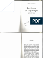Problemes de Linguistique Generale - Partie 1 Et 2 | PDF