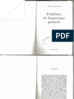 Problemes de Linguistique Generale - Partie 1 Et 2