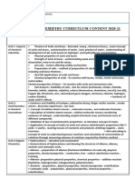 IB MYP Chemistry Curriculum Content Year 1-5 2020-21