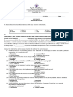 3 RW ACTIVITY SHEET Problem Solution