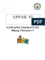 Epp-He Vi: Gawaing Pagkatuto Bilang 3 Kwarter 3