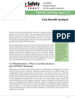 Cost Benefit Analysis: Pipeline Briefing Paper #11