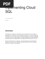 Implementing Cloud SQL