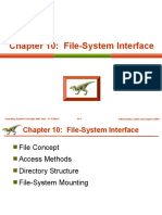 Chapter 10: File-System Interface