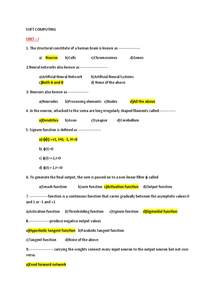Soft Computing and Neural Networks | PDF | Neuron | Artificial Neural ...