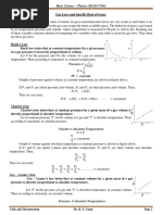 Gas Laws and Specific Heats