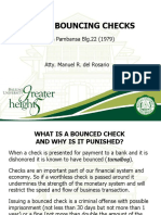 Law On Bouncing Checks: Batas Pambansa Blg.22 (1979)