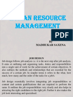 HUMAN RESOURCE MANAGEMENT JOB DESIGN