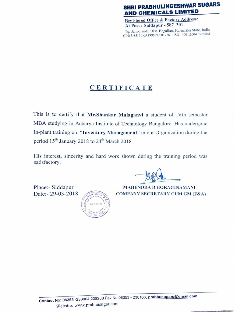 Certificat: S Ent of Ivth M T R A Y S Fte O Ogy B NG Ore. H Und R On G N U  Organ A Ion Durin The E A C 2 8 | PDF | Sugarcane | Inventory