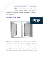 PVC Casement Louver Window
