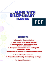 Dealing With Disciplinary Issues