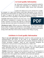 Attributes To Good Quality Information