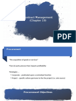 Contract Management (Chapter 19)