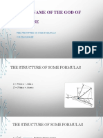 In The Name of The God of THE Universe: The Structure of Some Formulas S.M.Ziaolhagh