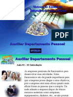 Curso de Auxiliar de Departamento Pessoal