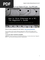 Mining Thereum On Your Windows PC Fast - Free PDF Guide