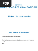 15IT305 Data Structures and Algorithms