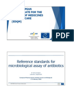 Reference Standards For Microbiological Assay of Antibiotics