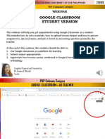 Google Classroom Student Version: Compiled, Prepared and Presented By: Ms. Rowena D. Miranda Faculty