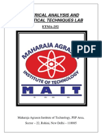 Numerical Analysis and Statistical Techniques Lab: ETMA-252