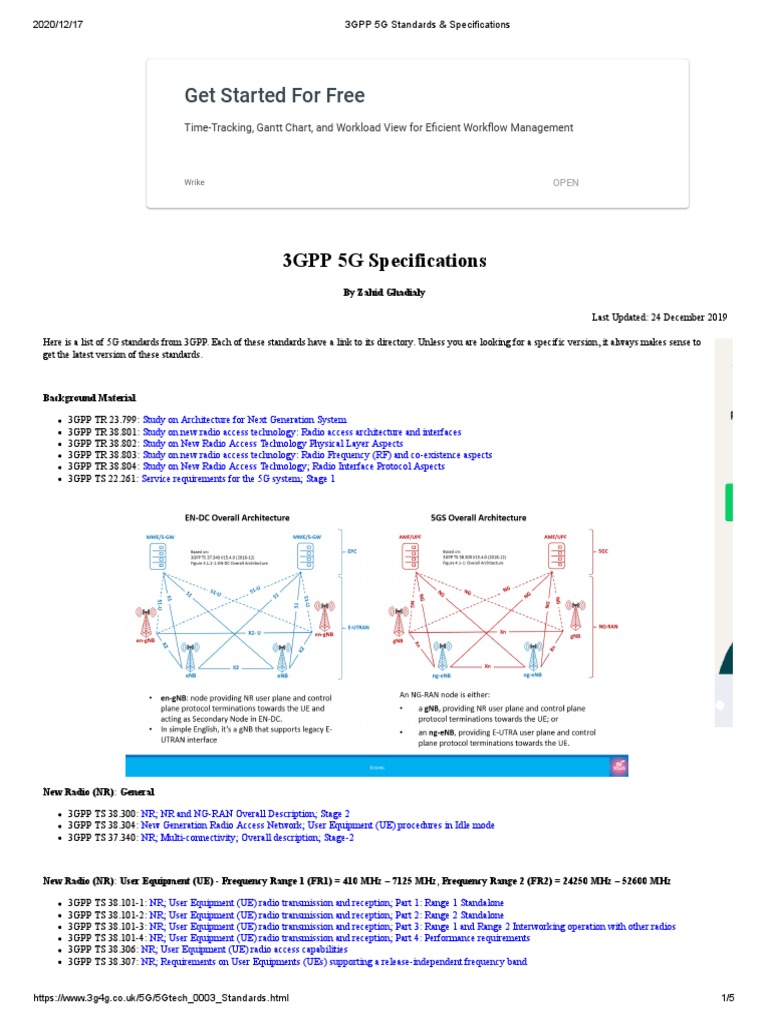 3gpp 5g Standards Specifications Download Free Pdf 3 Gpp