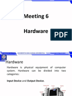 Meeting 6 Hardware