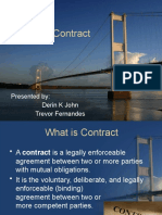 Contract: Presented By: Derin K John Trevor Fernandes