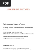 FinMgt Lecture 5 - Preparing Budgetssv