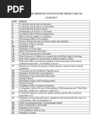 Class 12 Chemistry Project Ideas 2025-26 | PDF | Titration | Chemistry