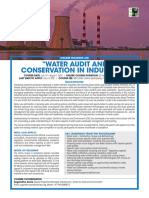 "Water Audit and Conservation in Industries": Online Training On